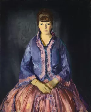 Emma in the Purple Dress by George Wesley Bellows Oil Painting