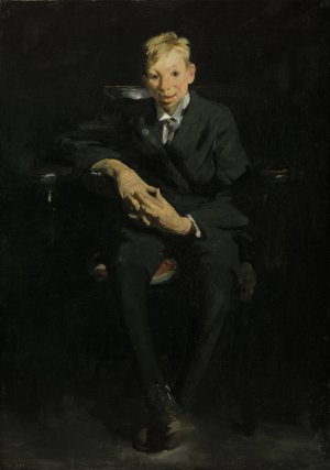 Frankie, the Organ Boy by George Wesley Bellows Oil Painting