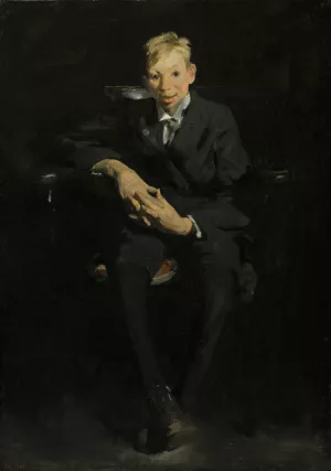 Frankie, the Organ Boy by George Wesley Bellows Oil Painting