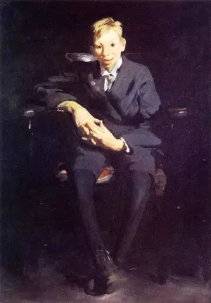 Frankie the Organ Boy by George Wesley Bellows - Oil Painting Reproduction