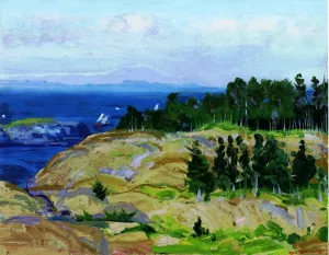 Green Point by George Wesley Bellows - Oil Painting Reproduction