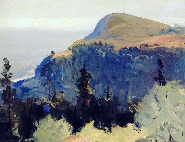 Hill and Valley by George Wesley Bellows - Hand-Painted Oil Painting Reproduction