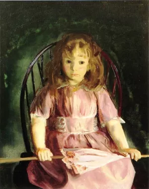 Jean in a Pink Dress by George Wesley Bellows Oil Painting
