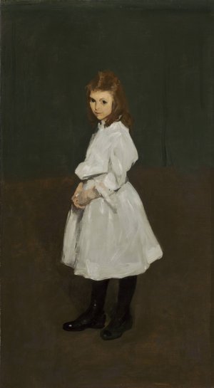 Little Girl in White by George Wesley Bellows Oil Painting
