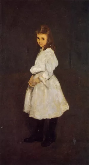 Little Girl in White Oil painting by George Wesley Bellows
