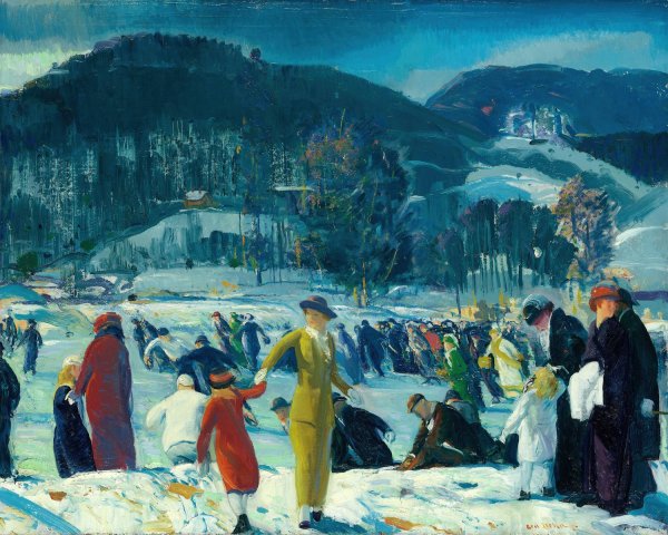 Love of Winter  by George Wesley Bellows - Hand-Painted Oil Painting Reproduction
