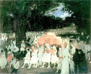 May Day in Central Park Oil painting by George Wesley Bellows