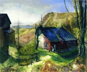 Mountain Farm by George Wesley Bellows Oil Painting