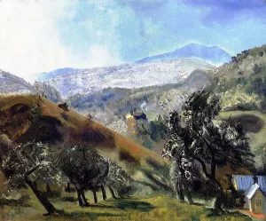 Mountain Orchard by George Wesley Bellows Oil Painting