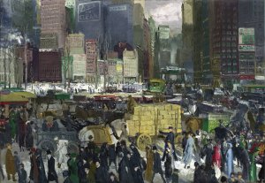 New York by George Wesley Bellows Oil Painting
