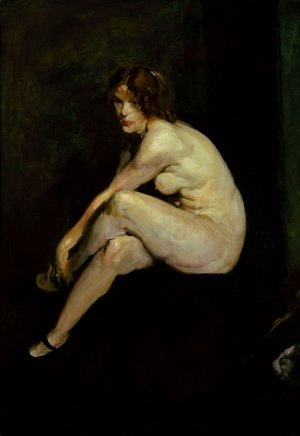 Nude Girl, Miss Leslie Hall by George Wesley Bellows Oil Painting