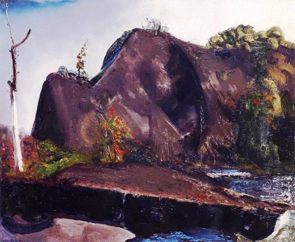 Old Canal, Eddyville by George Wesley Bellows - Hand-Painted Oil Painting Reproduction