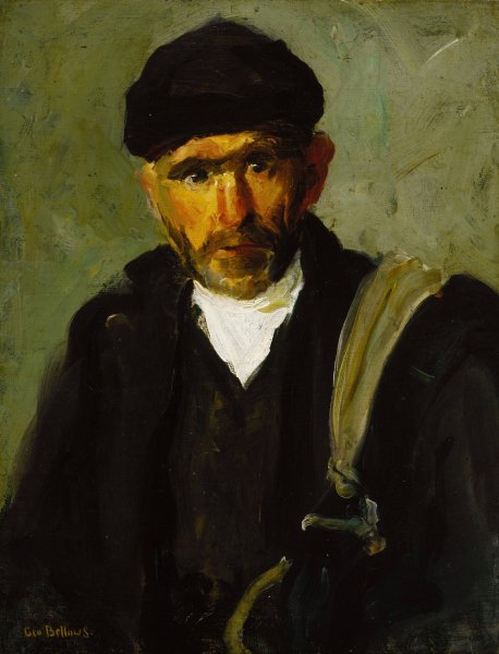 Old Fisherman  by George Wesley Bellows - Hand-Painted Oil Painting Reproduction