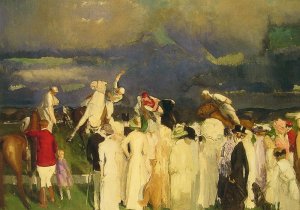 Polo Crowd by George Wesley Bellows Oil Painting