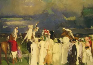 Polo Crowd Oil painting by George Wesley Bellows