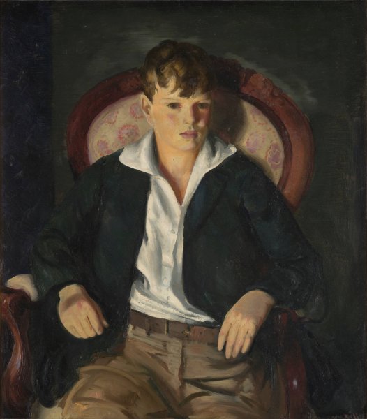 Portrait Of A Boy  by George Wesley Bellows - Hand-Painted Oil Painting Reproduction
