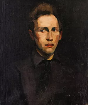 Portrait Of A Young Man by George Wesley Bellows Oil Painting