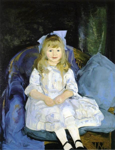 Portrait of Anne by George Wesley Bellows - Hand-Painted Oil Painting Reproduction