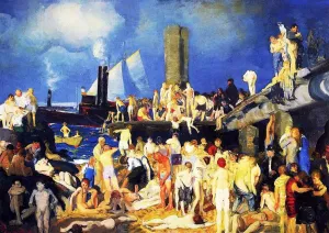 Riverfront, No. 1 by George Wesley Bellows Oil Painting