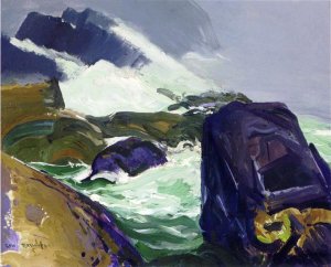 Rock Bound by George Wesley Bellows Oil Painting