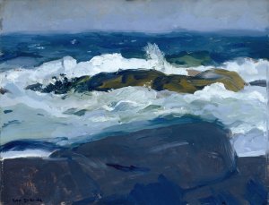 Rock Reef, Maine by George Wesley Bellows Oil Painting