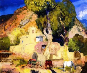 Sanctuario de Chimayo Oil painting by George Wesley Bellows