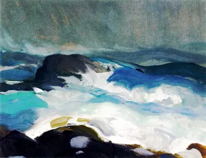 Sea in Fog by George Wesley Bellows - Oil Painting Reproduction