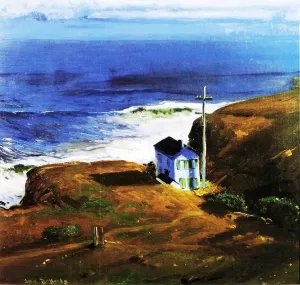 Shore House by George Wesley Bellows - Oil Painting Reproduction