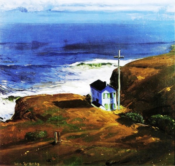 Shore House by George Wesley Bellows - Hand-Painted Oil Painting Reproduction