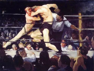 Stag Night at Sharkey's by George Wesley Bellows - Oil Painting Reproduction