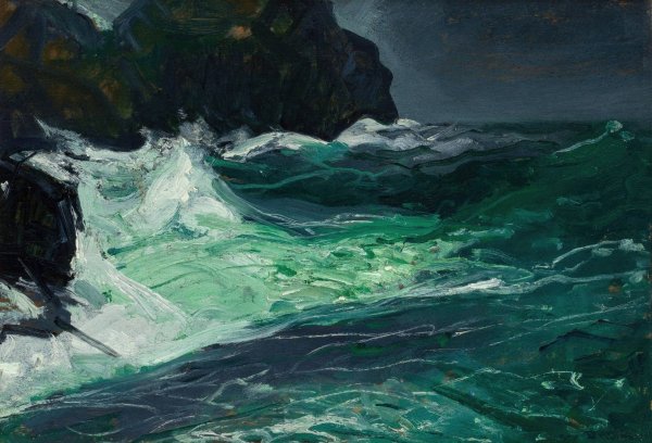 Storm Sea  by George Wesley Bellows - Hand-Painted Oil Painting Reproduction
