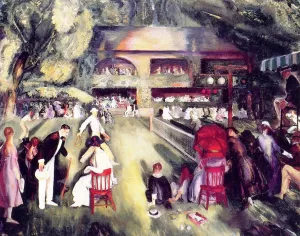 Tennis at Newport painting by George Wesley Bellows