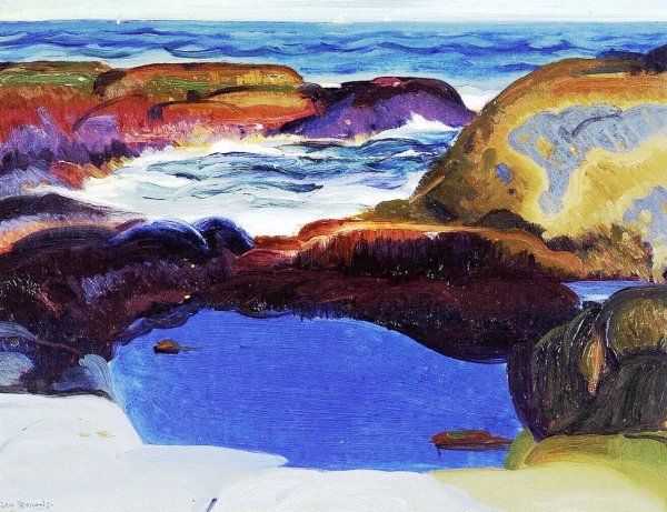 Main Product Photo of The Blue Pool Painting by George Wesley Bellows