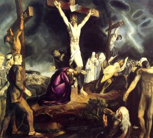 The Crucifixion by George Wesley Bellows Oil Painting