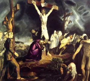 The Crucifixion by George Wesley Bellows Oil Painting