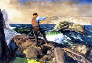 The Fisherman by George Wesley Bellows - Oil Painting Reproduction