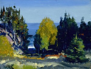 The Grove - Monhegan Oil painting by George Wesley Bellows