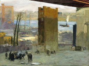 The Lone Tenement by George Wesley Bellows Oil Painting