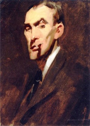 The Mastermind also known as Melvin F. Bragdon Oil painting by George Wesley Bellows
