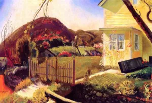 The Picket Fence painting by George Wesley Bellows