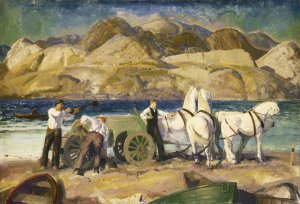 The Sand Cart by George Wesley Bellows Oil Painting