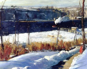 Winter Afternoon by George Wesley Bellows - Oil Painting Reproduction