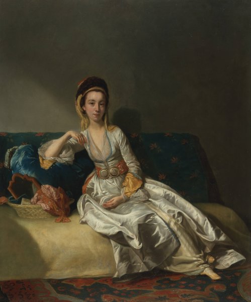 Main Product Photo of Nancy Parsons in Turkish dress Painting by George Willison