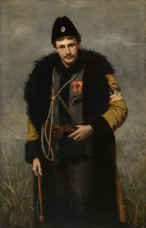 Francis Davis Millet by George Willoughby Maynard Oil Painting