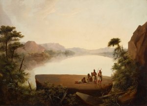 Landscape with Indians by George Winter Oil Painting