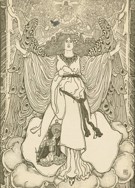 The king then commanded to open the gate  by George Woolliscroft Rhead - Hand-Painted Oil Painting Reproduction