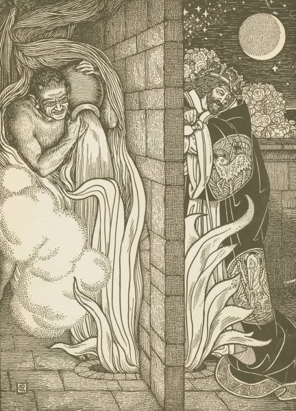 This fire is the work of Grace that is wrought in the heart by George Woolliscroft Rhead - Hand-Painted Oil Painting Reproduction
