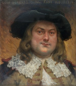 Portrait de Leon Bernard by Georges Alexandre Lucien Boisselier Oil Painting