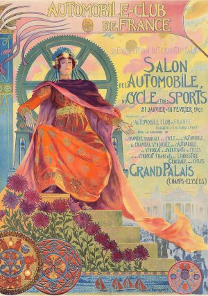Automobile Club De France by Georges Antoine Rochegrosse Oil Painting