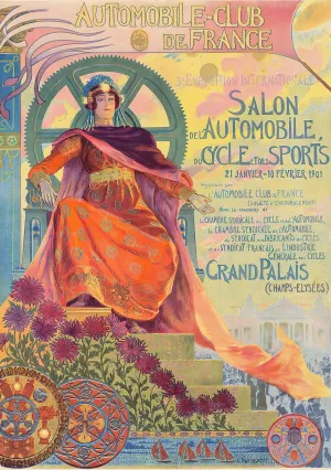 Automobile Club De France by Georges Antoine Rochegrosse Oil Painting